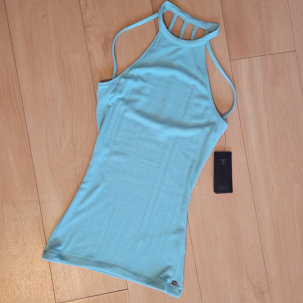NWT* GUESS Mirage Blue Tank